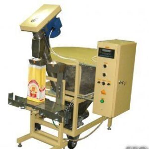Filling machine for dosing flour into ready-made paper bags